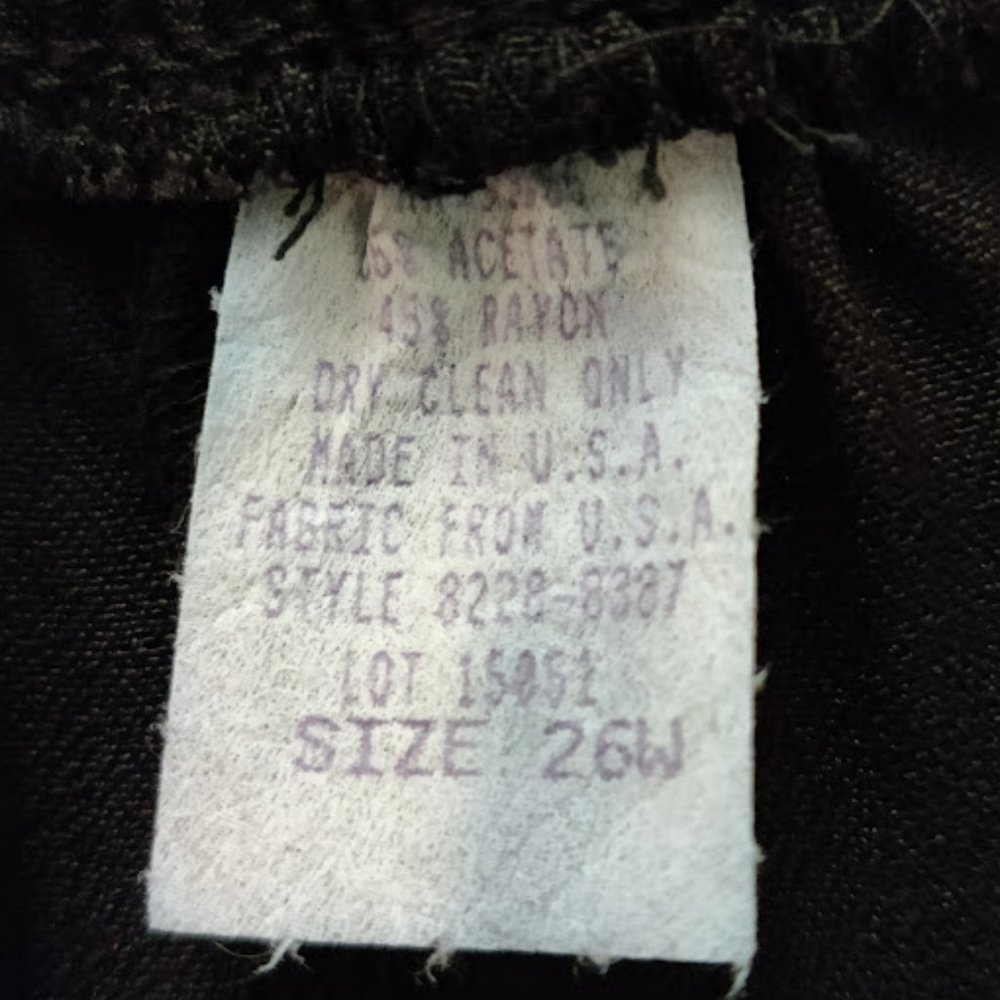 *NEW* Vintage Decade Designs 2-Pc Suit, pull on Pants, Black & White, Size 26W - Picture 14 of 16